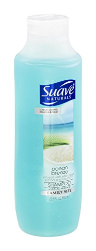 Suave Naturals Ocean Breeze Shampoo for All Hair Types, Women & Men, 2|5 FL OZ (Pack of 6) - Refreshing and Moisturizing