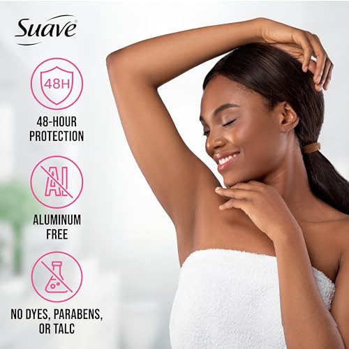 Suave Aluminum-Free Deodorant, Rose Petal & Jasmine, 2-Pack, |6 Oz Each, Natural Fragrance
| Suave Aluminum-Free Deodor