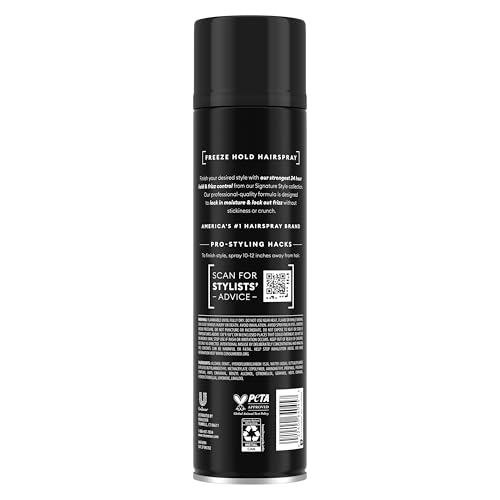 TRESemmé Hairspray Freeze Hold Frizz Control Humidity Resistance All-Day Hold for Dry Hair 11 Fl Oz